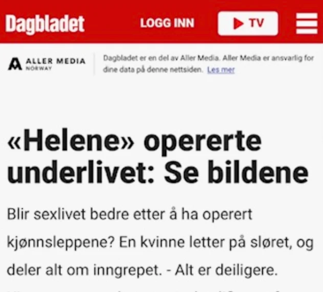 Dagbladet intervju 2024