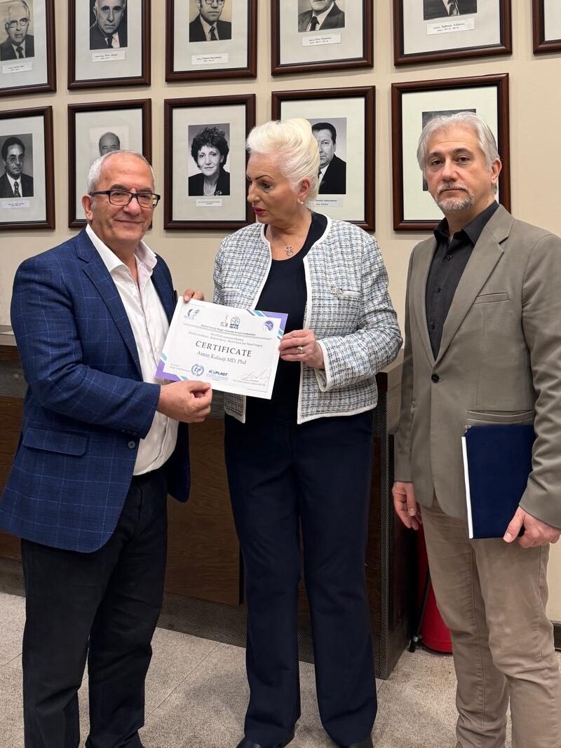 Dr. Kalaaji underviste internasjonalt i estetisk kirurgi under ISAPS Visiting Professor Program i Nord-Makedonia